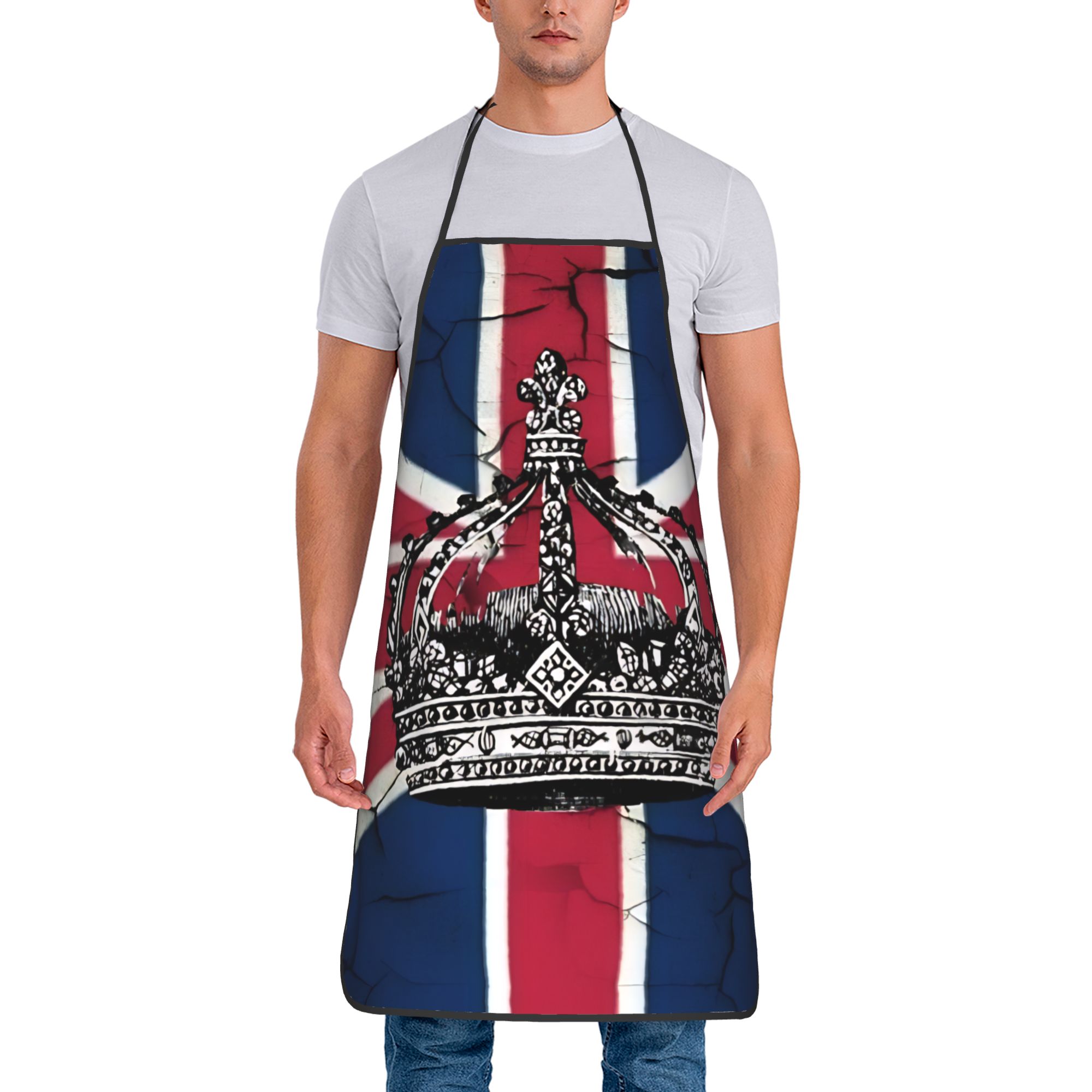 Uk Home Cooking - British flag UK Apron Adult Home