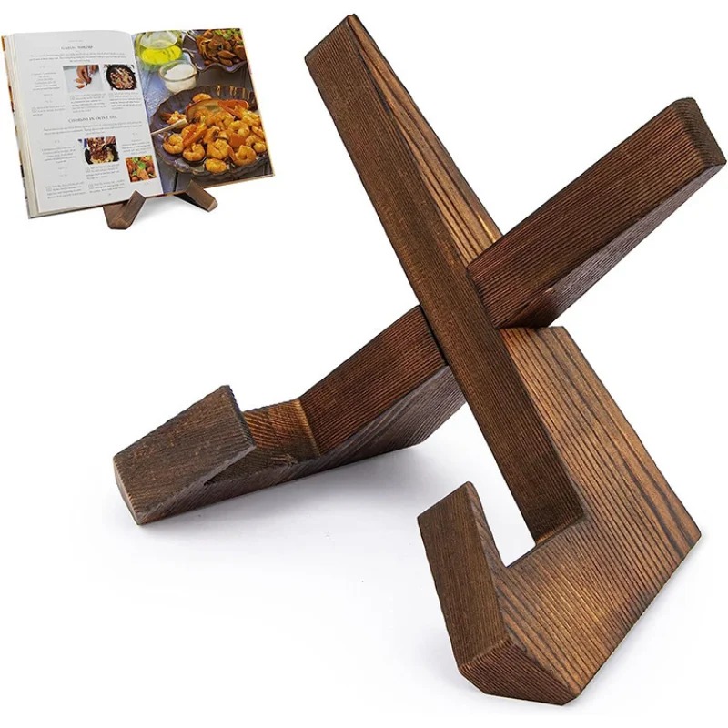 Wooden Cookbook Stand Handmade - Home Cooking Menu ulasan dan harga