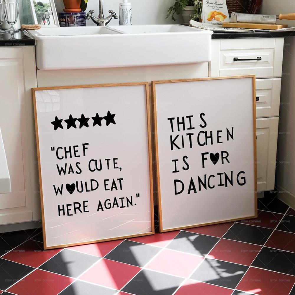 Minimalist Heart Black Chef Mo - Home Cooking Quotes ulasan dan harga