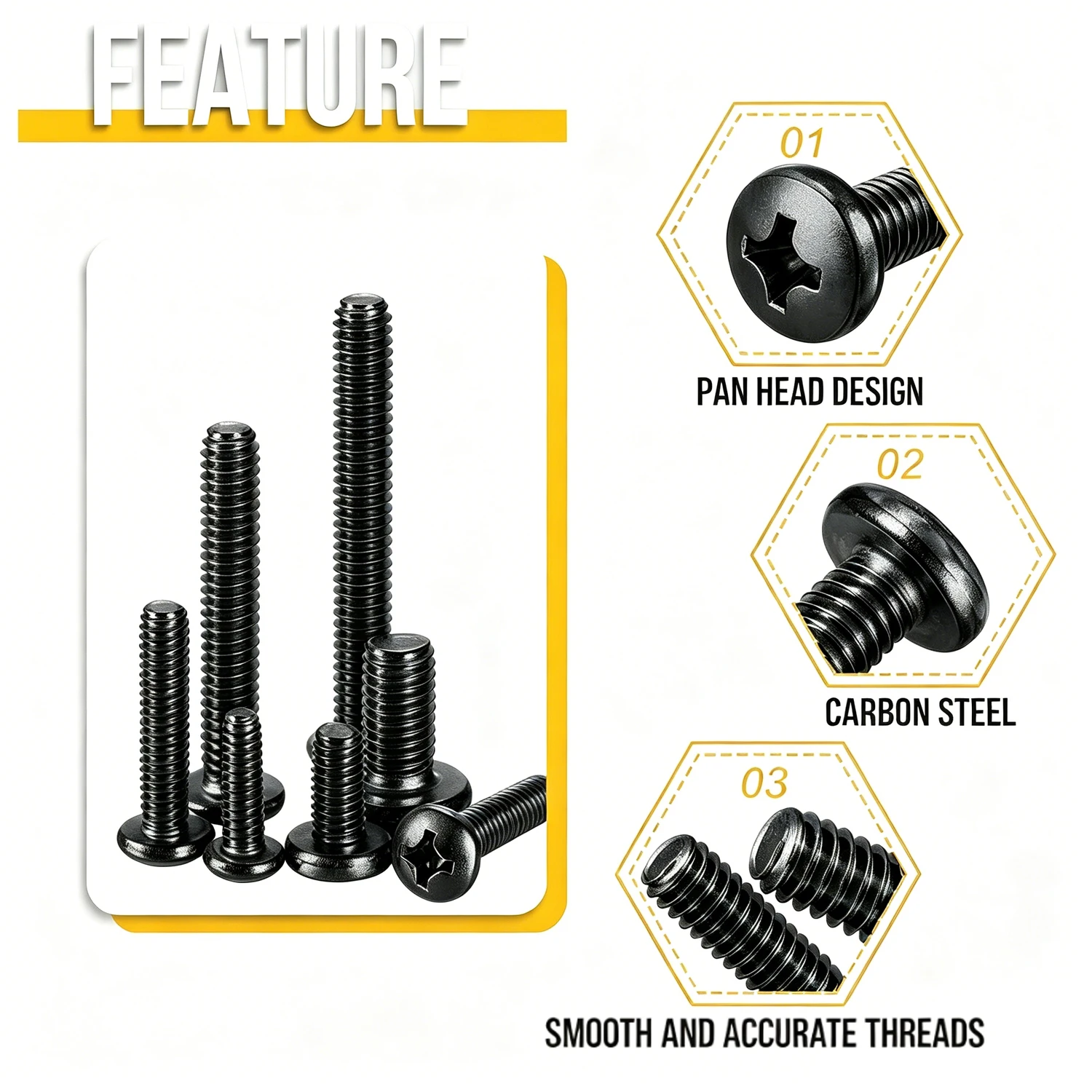 100-500Pcs M1 to M2.6 Phillips - Paella Pan Steel ulasan dan harga