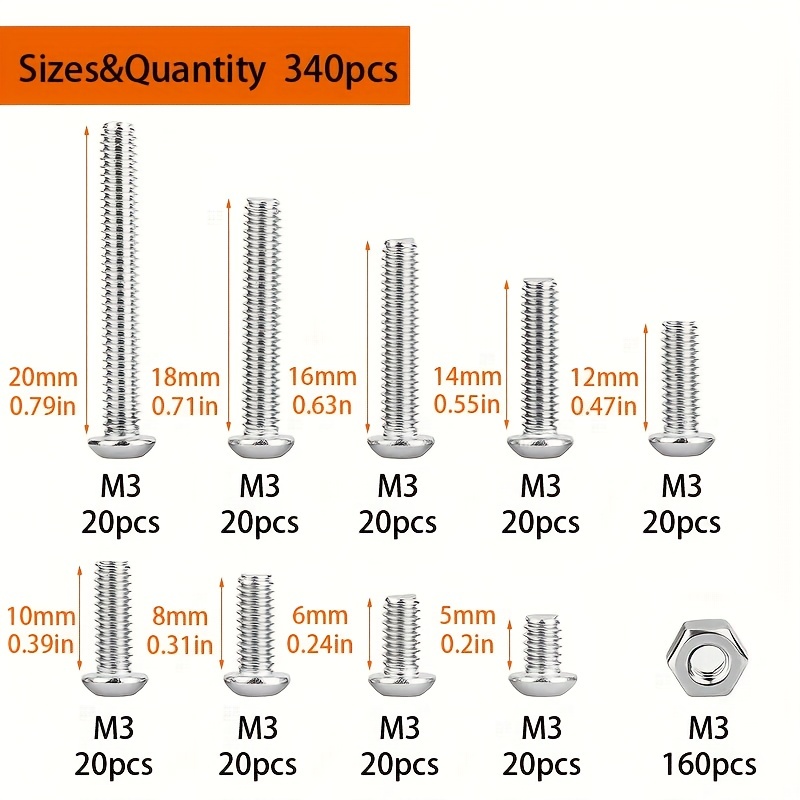 340pcs M3 Stainless Steel Phil - Paella Pan Steel ulasan dan harga