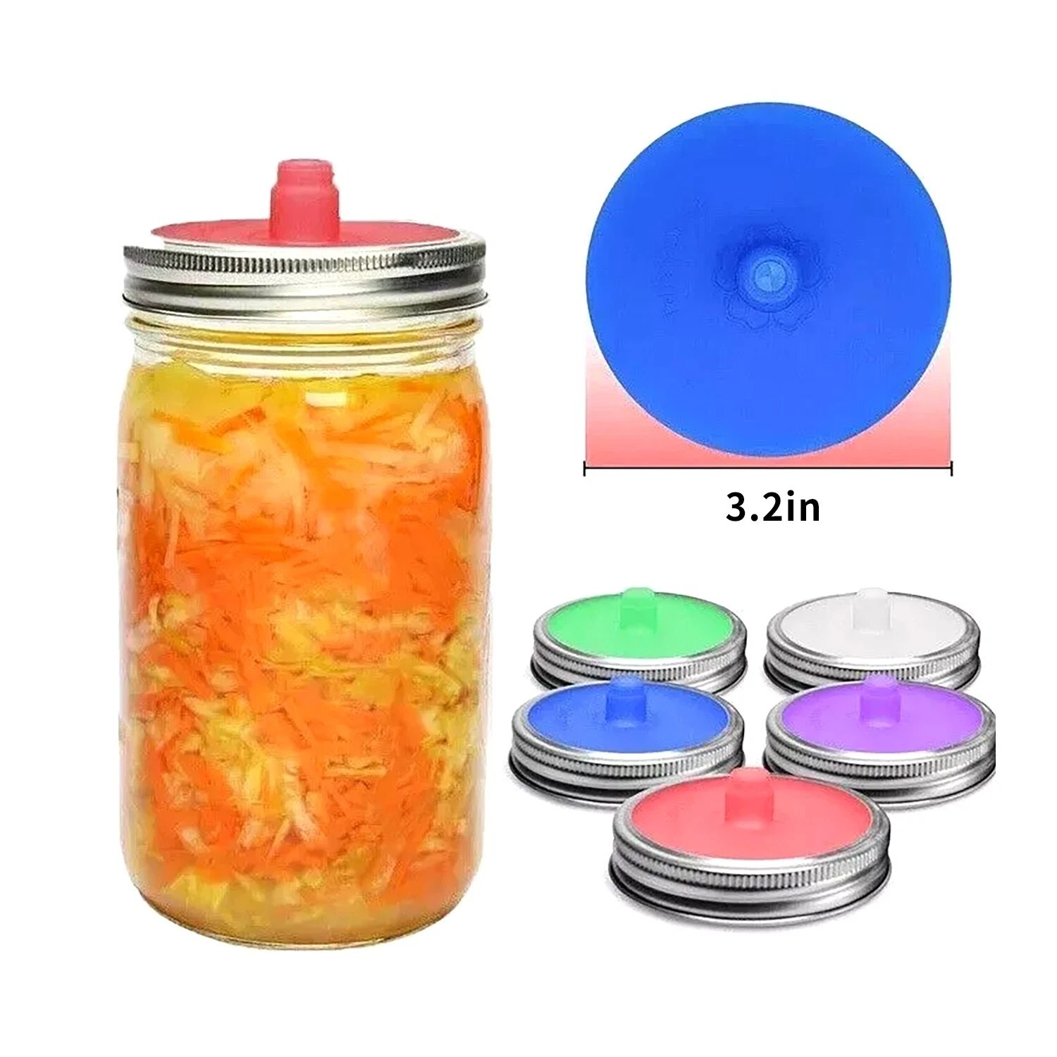 5PCS Silicone Fermenting Lid W - Fermentation Crock ulasan dan harga