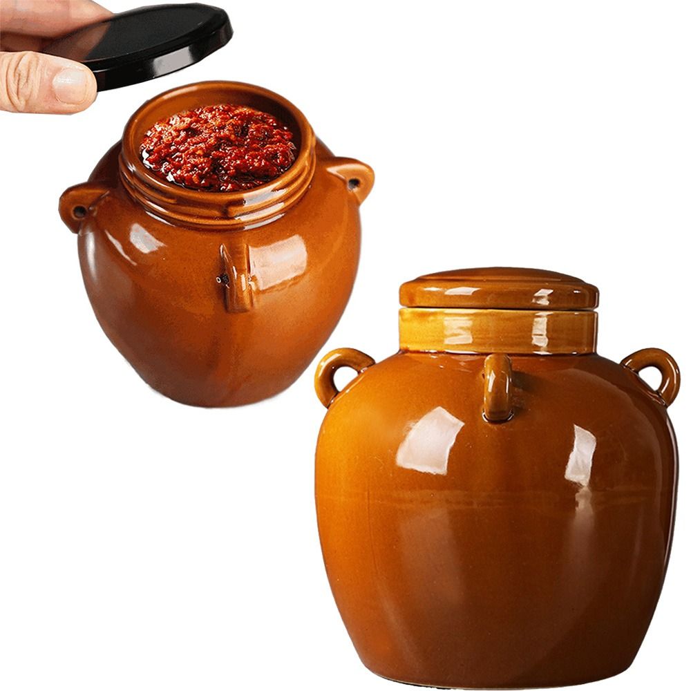 Large Capacity Ceramic Pickle  - Fermentation Crock ulasan dan harga