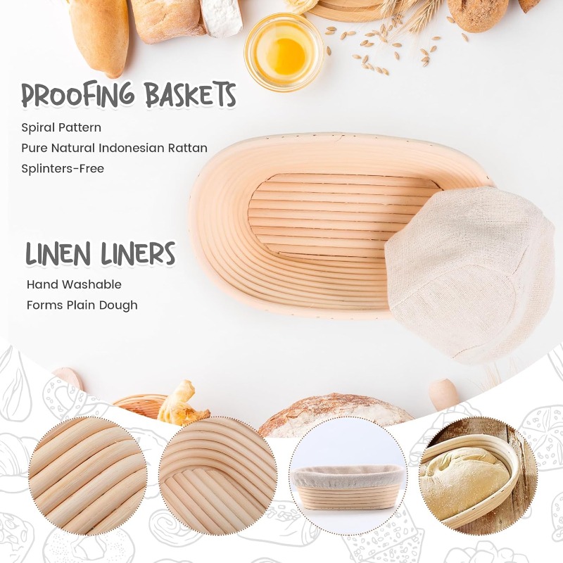 Bread Fermentation Basket PP D - Fermentation Crock ulasan dan harga