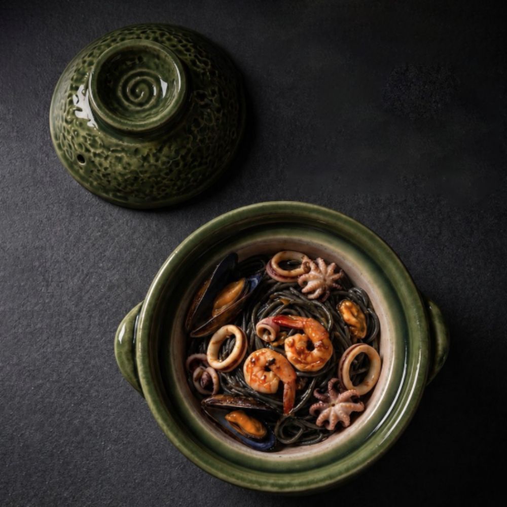 Pottery Double-Handled Cassero - Tagine Clay Pot ulasan dan harga