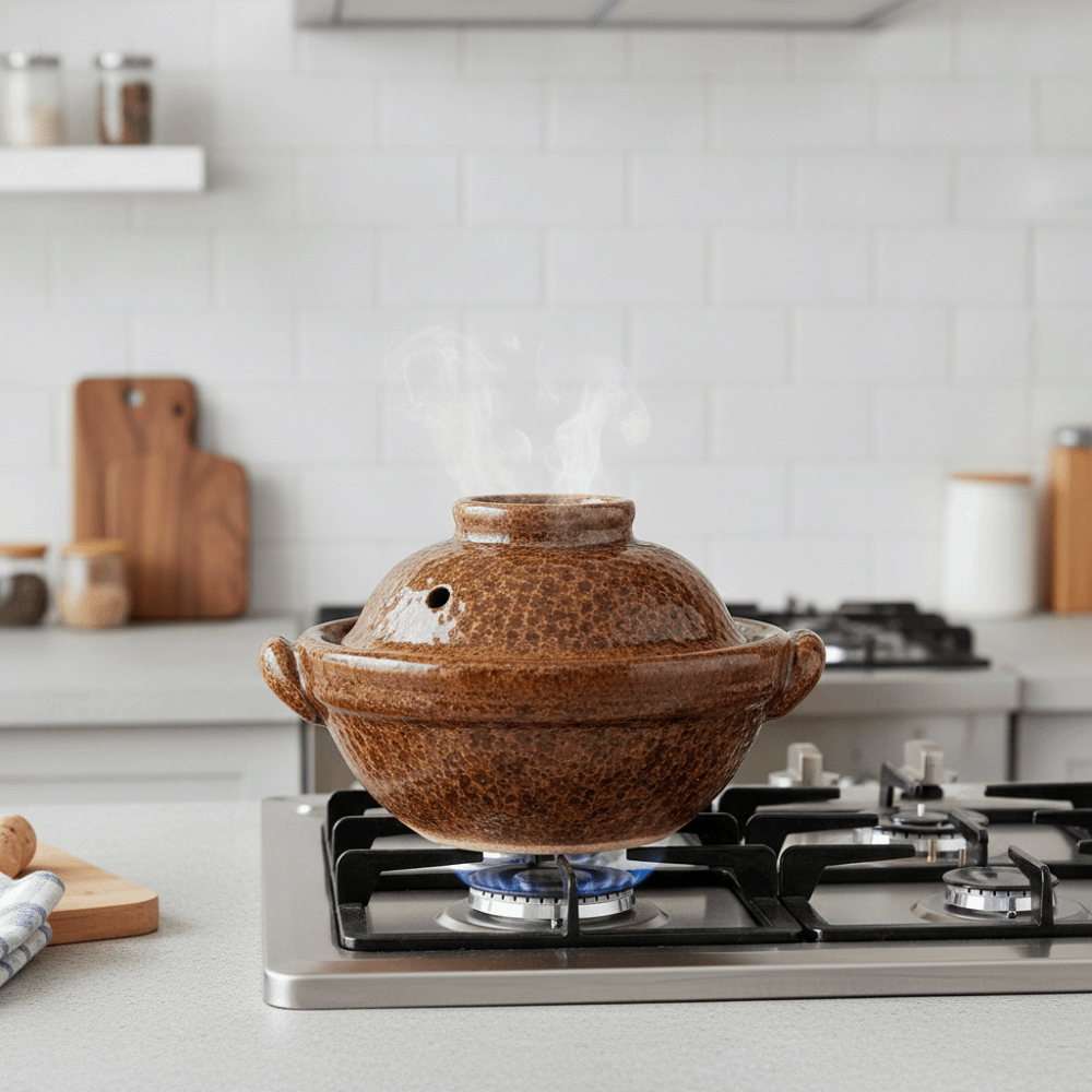 Pottery Double-Handled Cassero - Tagine Clay Pot ulasan dan harga