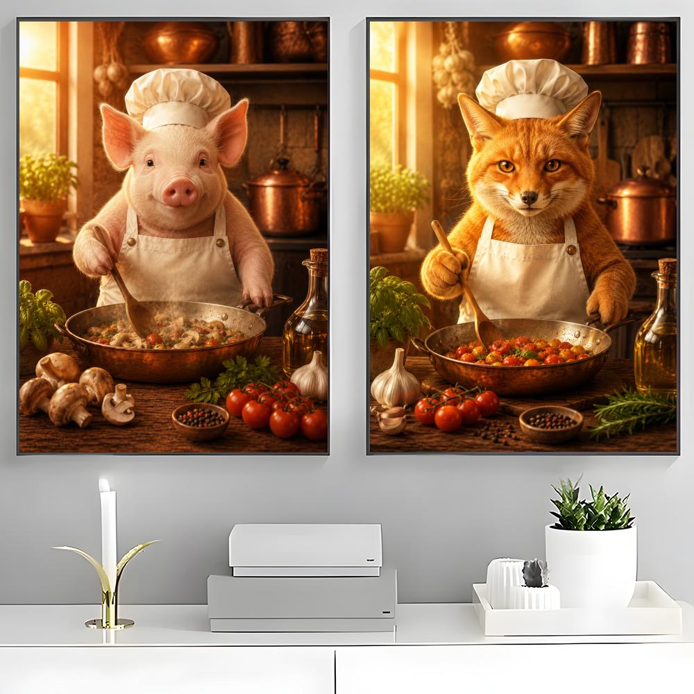 Funny Animal Chef Kitchen Cook - Home Cooking Definition ulasan dan harga