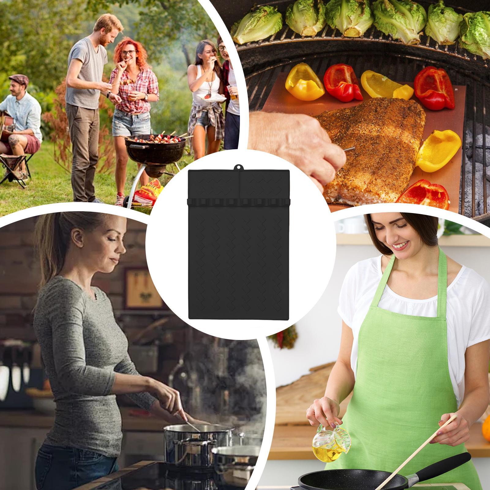 Silicone BBQ Grill Mats Side S - Home Cooking Kitchen ulasan dan harga