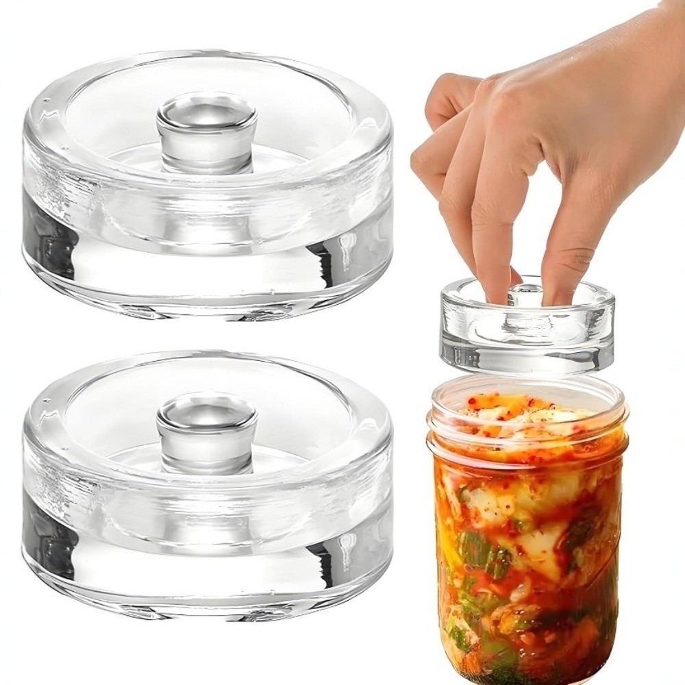 1/2/4Pcs Clear Fermented Glass - Fermentation Crock ulasan dan harga