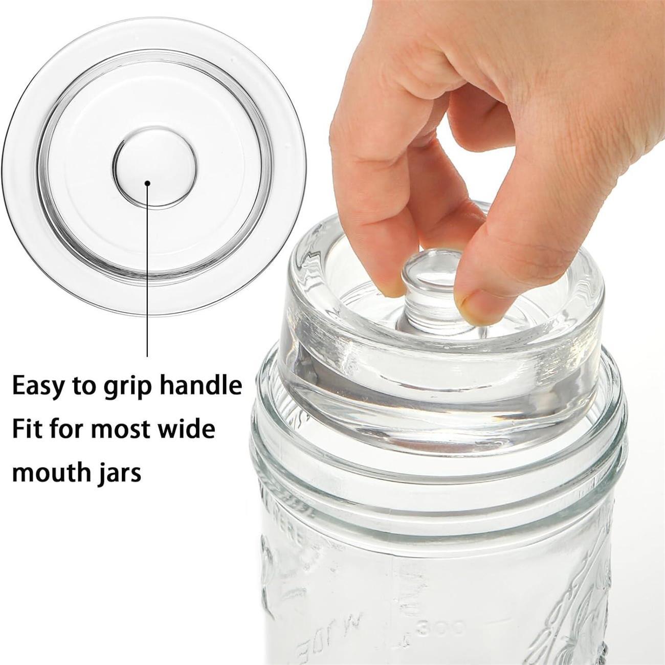 1/2/4Pcs Clear Fermented Glass - Fermentation Crock ulasan dan harga