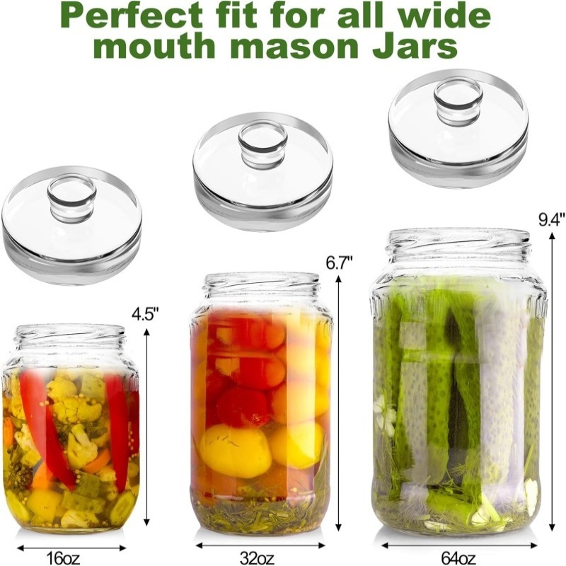 Wide Mouth Canning Jars with G - Fermentation Crock ulasan dan harga