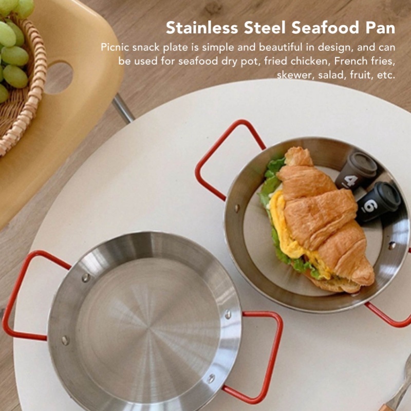 Seafood Rice Pot Prevent Scald - Paella Pan Steel ulasan dan harga