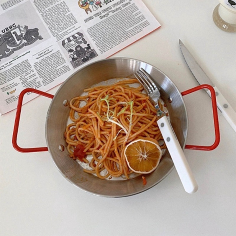 Seafood Rice Pot Prevent Scald - Paella Pan Steel ulasan dan harga