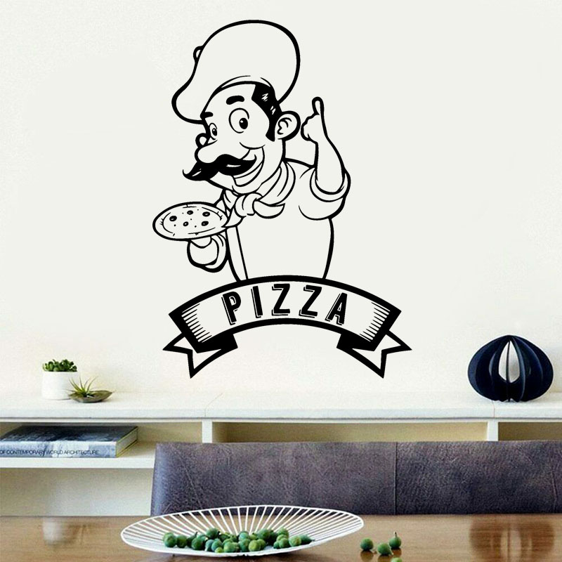 Pizza Pizzeria Logo Cook Sign  - Home Cooking In Italian ulasan dan harga
