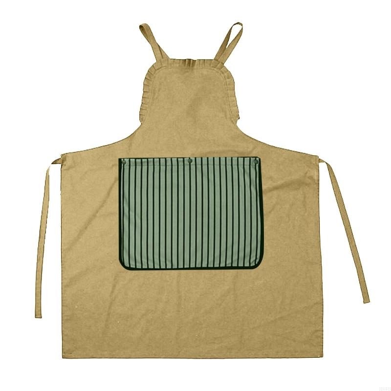 H8WB Practical Smock Apron Wit - Home Cooking Classes ulasan dan harga