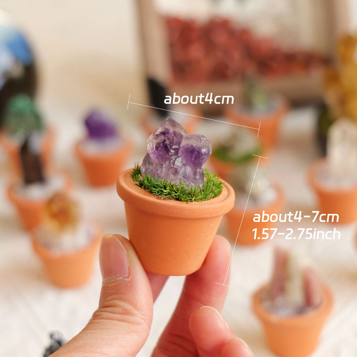 1pc Natural Crystal Stones Min - Tagine Clay Pot ulasan dan harga