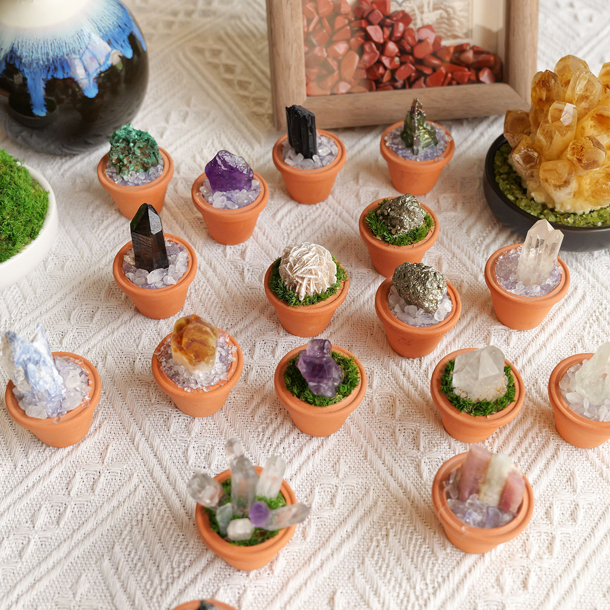 1pc Natural Crystal Stones Min - Tagine Clay Pot ulasan dan harga