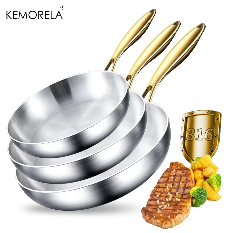 3PCS/Set 316 Stainless Steel G - Paella Pan Steel ulasan dan harga