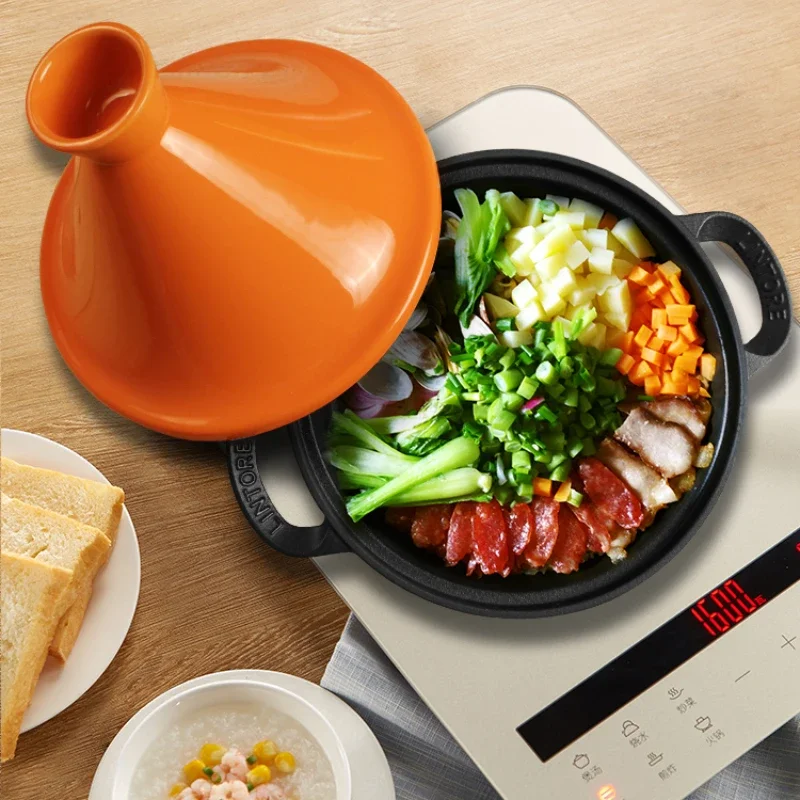 26cm Moroccan Cast Iron Pot Hi - Tagine Clay Pot ulasan dan harga