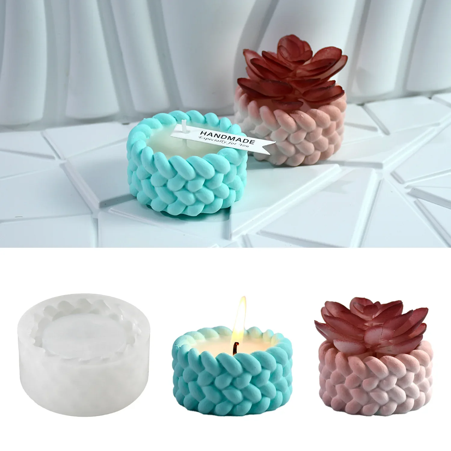 Hemp Rope Candle Cup Silicone  - Tagine Clay Pot ulasan dan harga